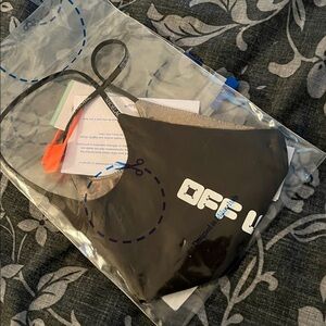 NWT Off-White Black and White Mask   size L/ XL